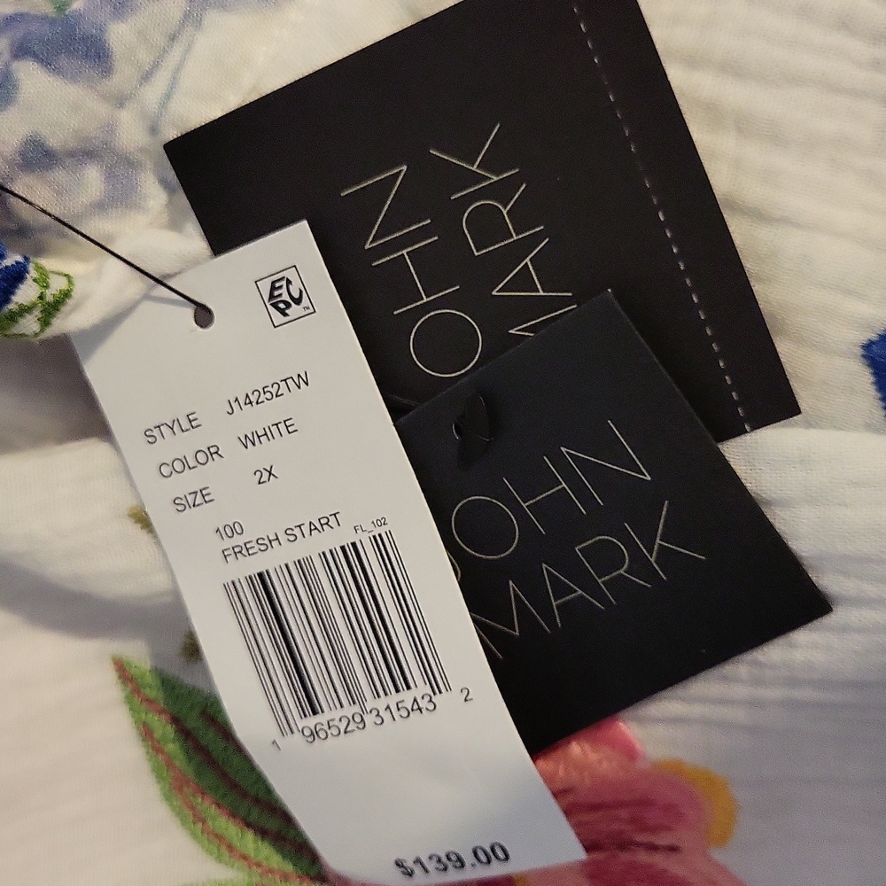 John Mark "Fresh Start" Button Down Embroidered B… - image 11